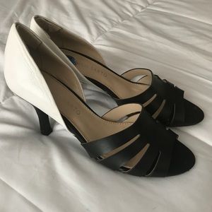 Black and White Franco Sarto Heels